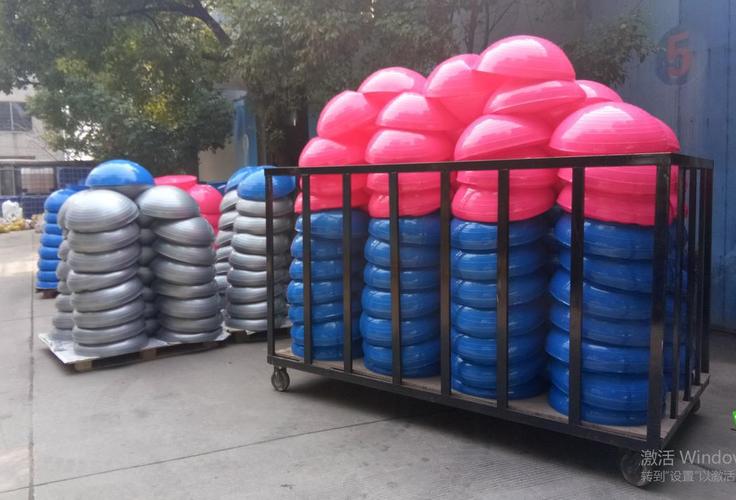 波速球健身半圆球平衡球瑜伽球工厂直销普拉提球配套拉力管健身球